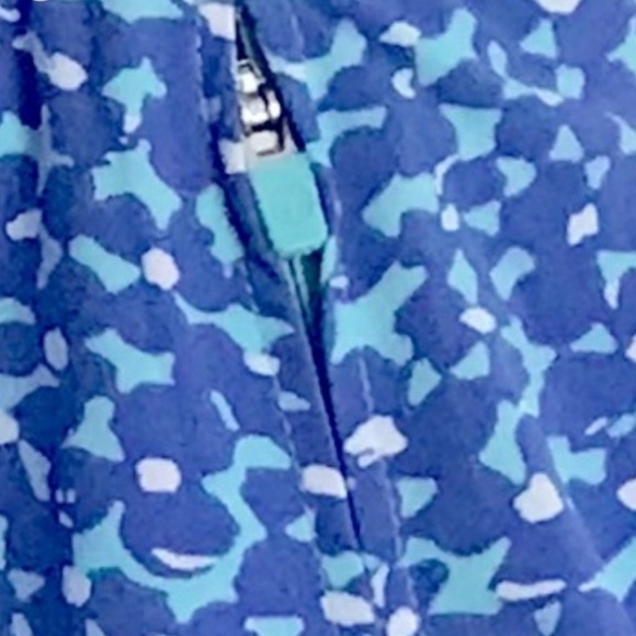 T by Talbots Blue and Green Print Golf/Tennis Athletic Skort - Picture 8 of 8